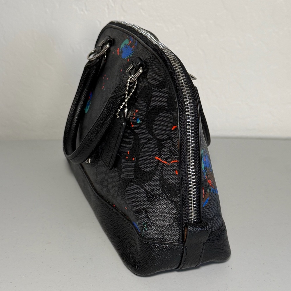 Coach Mini Sierra Satchel with Bird Print - Picture 4 of 12